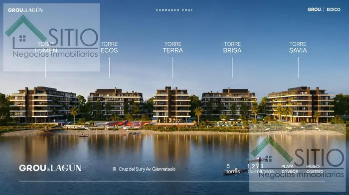 Vendo apartamento de 1 dormitorio con fdo Lago en Shangrila